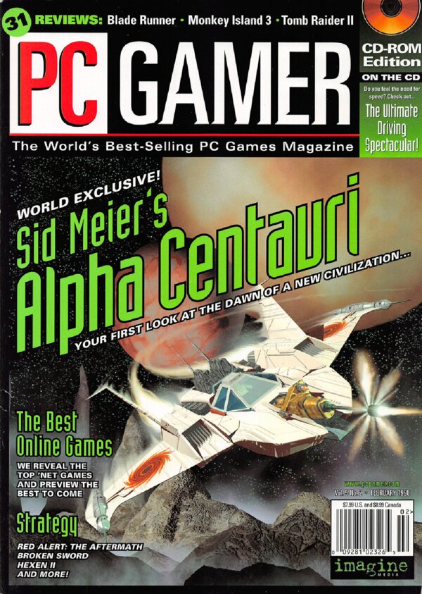 PC Gamer US   Issue 045 (Vol. 5 No. 2   Feb 1998) cover